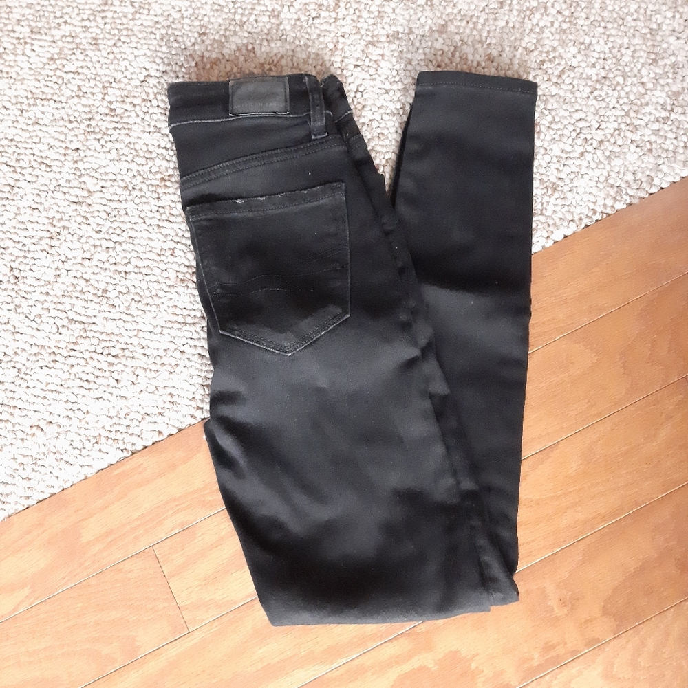 American Eagle Distressed Super Hi Rise Jegging Jeans size 00 Short